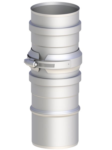 Rura dł. 150mm z zaworem zwrotnym 80 mm