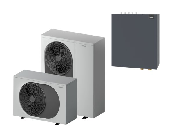 Zestaw 4 - Pompa ciepła powietrzna powietrze-woda monoblok TERMET Heat Gold 15 DC 12 kW 380 V + Moduł hydrauliczny T-Box 18 PG HP