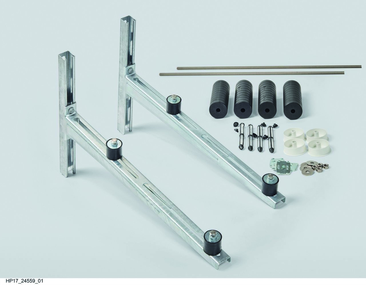 Uchwyt do montażu ściennego dla pomp ciepła split/monoblok HA 3-5(6), HA 5-5(6) i HA 7-5(6) (ściana z izolacją termiczną, maks. 160 mm)