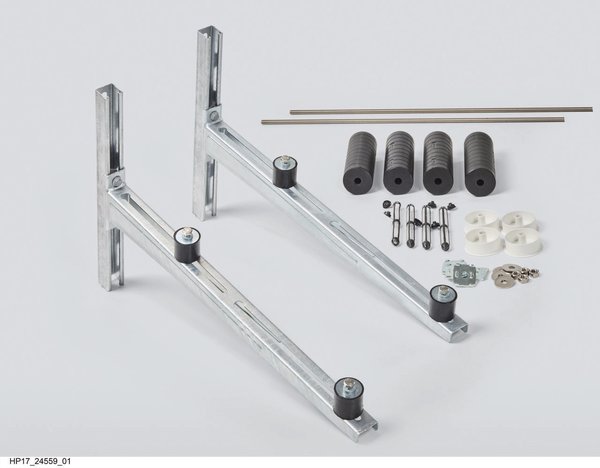 Uchwyt do montażu ściennego dla pomp ciepła split/monoblok HA 3-5(6), HA 5-5(6) i HA 7-5(6) (ściana z izolacją termiczną, maks. 160 mm)