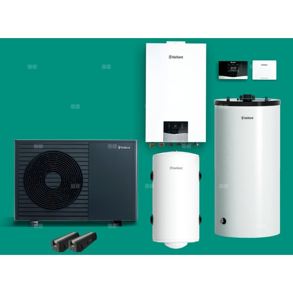 Pompa ciepła powietrze/woda typu monoblok aroTHERM plus VWL 55/8.1+MS+VRC720 MI+VIHRW250+VPRW50