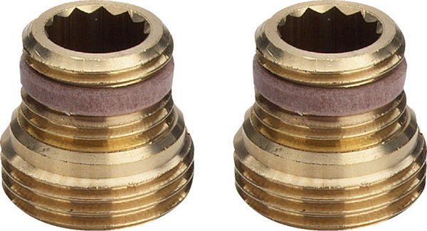Adapter VIEGA 10968 Jednoczęściowy, mosiądz / mosiądz, 1/2'' x 3/4'' (GZ x GW)