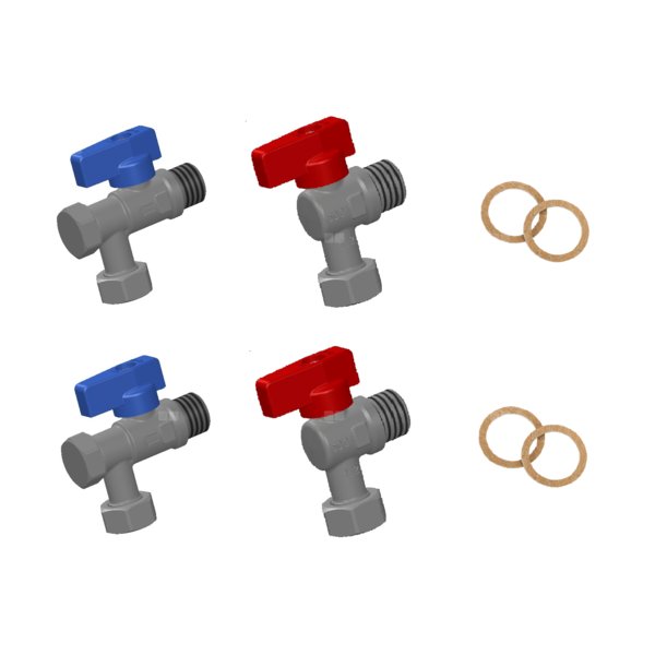 Zestaw zaworów z filtrami do kotła gazowego jednofunkcyjnego (4 x 3/4'' bez zaworu gazowego)