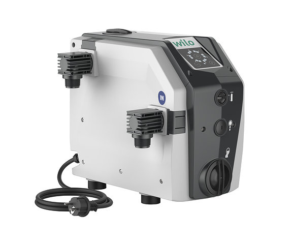 Wilo-Isar BOOST5-E-5 hydrofor premium dla stabilnego ciśnienia w domu i ogrodzie. Wyposażony w pompę samozasysająca i wszelskie niezbędne elementy sterująco-regulujące
